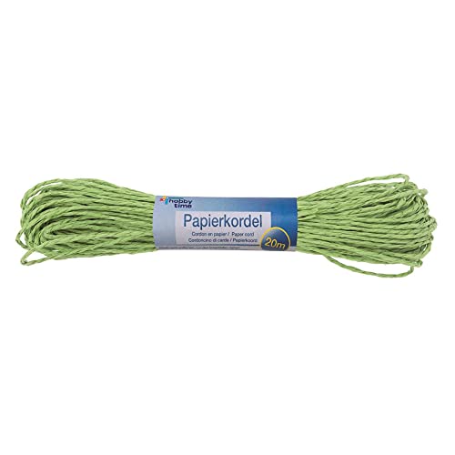 Papierkordel, Breite 1mm, Länge 20m, Grün Papierkordel, Breite 1mm, Länge 20m, Grün von PARTY DISCOUNT