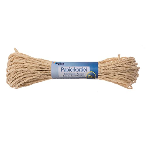 Papierkordel, Breite 1mm, Länge 20m, Natur Papierkordel, Breite 1mm, Länge 20m, Natur von PARTY DISCOUNT