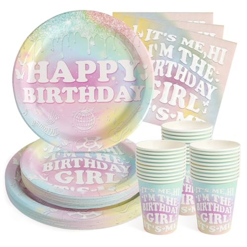 PARTY GO Partygeschirr 96 Stück Rosa Kinder Geburtstag Party Teller Party Supplies Set enthält Pappteller Servietten Besteck für Geburtstagsfeier Dekorationen Baby-Dusche-24 Gäste PARTY GO Partygeschirr 96 Stück Rosa Kinder Geburtstag Party Teller Party Supplies Set enthält Pappteller Servietten Besteck für Geburtstagsfeier Dekorationen Baby-Dusche-24 Gäste von PARTY GO