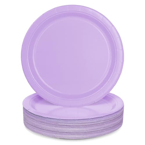 PARTY GO Partyteller Lila 9'' 50 Stück Kindergeburtstag Jungen und Mädchen Party Dekoration Zubehör Pappteller PARTY GO Partyteller Lila 9'' 50 Stück Kindergeburtstag Jungen und Mädchen Party Dekoration Zubehör Pappteller von PARTY GO