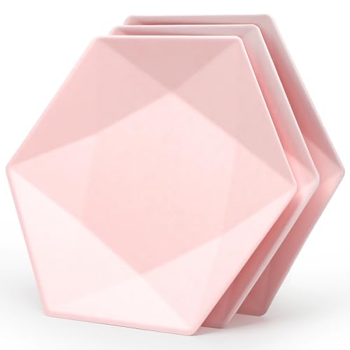 PARTY GO Rosa Pappteller, Heavy Duty Bagasse Einwegteller, umweltfreundliche synthetische biologisch abbaubare 10 Zoll Partyteller für den täglichen Gebrauch, Geburtstagsfeier Picknick, Packung mit 8 PARTY GO Rosa Pappteller, Heavy Duty Bagasse Einwegteller, umweltfreundliche synthetische biologisch abbaubare 10 Zoll Partyteller für den täglichen Gebrauch, Geburtstagsfeier Picknick, Packung mit 8 von PARTY GO