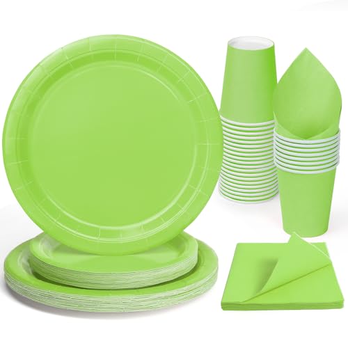 Party Geschirr 96 Stück Grün Kinder Geburtstag Mädchen Party Dekoration Zubehör Set Papier Geschirr Set Party Geschirr 96 Stück Grün Kinder Geburtstag Mädchen Party Dekoration Zubehör Set Papier Geschirr Set von PARTY GO