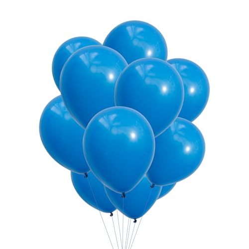 PARTY PARTY 12 blaue Ballons aus Latex reißfest 30 cm geruchs- und geschmacksneutral Luftballon Deko Kindergeburtstag, Geburtstag Ballon Set, Kinder Party, Hochzeit von PARTY PARTY