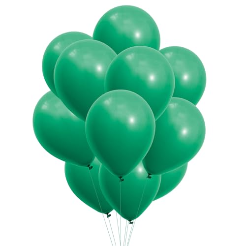 PARTY PARTY 12 grüne Ballons aus Latex reißfest 30 cm geruchs- und geschmacksneutral Luftballon Deko Kindergeburtstag, Geburtstag Ballon Set, Kinder Party, Hochzeit von PARTY PARTY