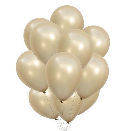 PARTY PARTY 12 metallic Bronze Ballons aus Latex reißfest 30 cm geruchs- und geschmacksneutral Luftballon Deko Kindergeburtstag, Geburtstag Ballon Set Kupfer, Kinder Party, Hochzeit von PARTY PARTY