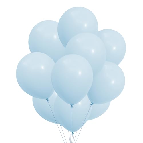 PARTY PARTY 12 pastell blaue Ballons aus Latex reißfest 30 cm geruchs- und geschmacksneutral Luftballon Deko Kindergeburtstag, Geburtstag Ballon Set, Kinder Party, Hochzeit von PARTY PARTY