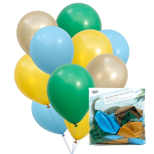 PARTY PARTY 12er Dinosaurier Ballon Mix aus Latex reißfest 30 cm geruchs- und geschmacksneutral Luftballon Deko Kindergeburtstag, Dino Geburtstag, Dino Party Ballons, Hochzeit PARTY PARTY 12er Dinosaurier Ballon Mix aus Latex reißfest 30 cm geruchs- und geschmacksneutral Luftballon Deko Kindergeburtstag, Dino Geburtstag, Dino Party Ballons, Hochzeit von PARTY PARTY