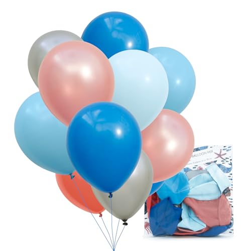 PARTY PARTY 12er Meerjungfrau Ballon Mix aus Latex reißfest 30 cm geruchs- und geschmacksneutral Luftballon Deko Kindergeburtstag, Meerjungfrauen Geburtstag, Meerjungfrau Party Ballons, Hochzeit von PARTY PARTY