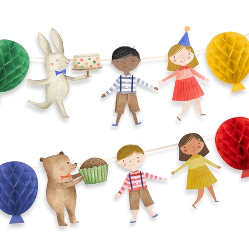 PARTY PARTY Kindergeburtstag Girlande, Waldtier Geburtstag Vintage Stil, Bunte Deko Geburtstag Girlande Kinder, Hase, Bär, Ballon Happy Birthday Girlande, Kleinkind Geburtstag Jungen Mädchen PARTY PARTY Kindergeburtstag Girlande, Waldtier Geburtstag Vintage Stil, Bunte Deko Geburtstag Girlande Kinder, Hase, Bär, Ballon Happy Birthday Girlande, Kleinkind Geburtstag Jungen Mädchen von PARTY PARTY