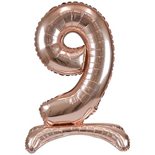 Party Time BLF3295-9-0070 Stehender Zahlen-Folienballon XXL Nr. 9, Rosa Party Time BLF3295-9-0070 Stehender Zahlen-Folienballon XXL Nr. 9, Rosa von PARTY TIME