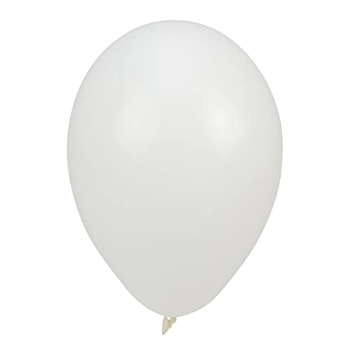 PARTY TIME KB4543BIA-9419 Pastelkleurige eenkleurige balonnen weiß (10 st von PARTY TIME