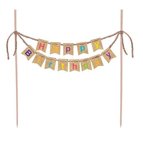 Party Time KK2663 Tortendekoration Happy Birthday-Kraft Balloons, Mehrfarbig Party Time KK2663 Tortendekoration Happy Birthday-Kraft Balloons, Mehrfarbig von PARTY TIME