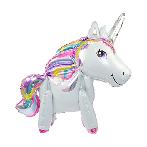 Party Time BLF3318 Stehender Einhorn Folienballon, Mehrfarbig Party Time BLF3318 Stehender Einhorn Folienballon, Mehrfarbig von PARTY TIME