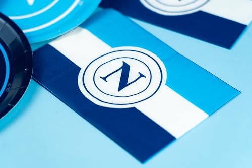 Artikel für Neapel, offizielle Sportgesellschaft Fußball Neapel, Fußball, Geburtstag, Mottoparty, besondere Veranstaltung, Feier (Servietten) von PARTYLANDIA