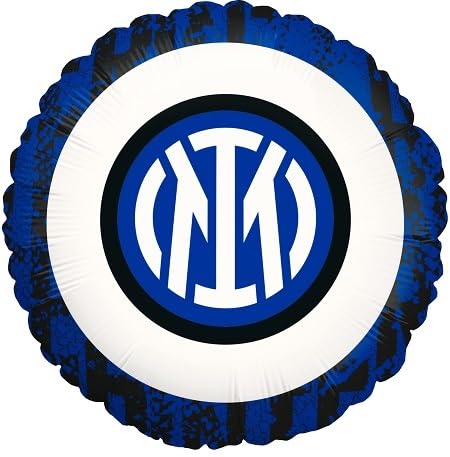 Inter Partyartikel, offizieller Fußballclub Inter. Mailand, Fußball, Geburtstag, Mottoparty, besonderes Ereignis, Feier (Folienballon) von PARTYLANDIA