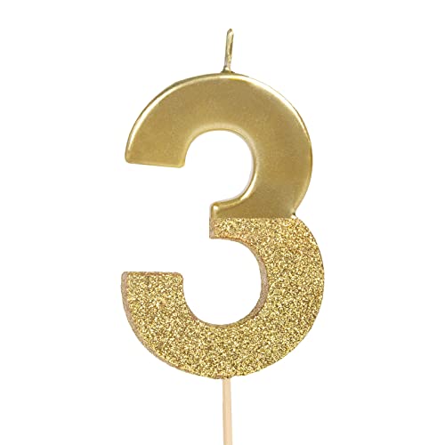 OH YEAH 1 Stück, Geburtstagskerze, goldene Originalkerze, Jubiläumskerze, einzigartige Kerze, Zahl 3. Geburtstag, 10, 20, 30, 40, 50, 60, 70, 80, 90, Glitzer, Gold, einzigartiges Design OH YEAH 1 Stück, Geburtstagskerze, goldene Originalkerze, Jubiläumskerze, einzigartige Kerze, Zahl 3. Geburtstag, 10, 20, 30, 40, 50, 60, 70, 80, 90, Glitzer, Gold, einzigartiges Design von PARTYLOSOPHY