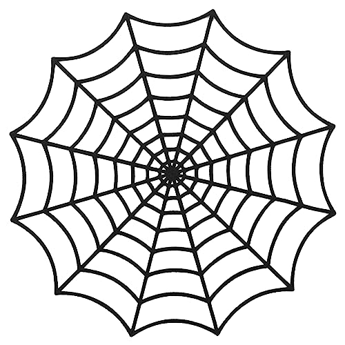 OH YEAH - 2 Tischsets Halloween Spinnennetz - Ø 30 cm - Tischsets - Tischdekoration Halloween Kürbis - Geschirr Dekoration Halloween Kürbis - einfache Montage von PARTYLOSOPHY
