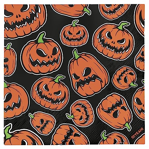OH YEAH - 30 Servietten Halloween Kürbis - 33 x 33 cm - doppellagige Servietten - Tischdekoration Halloween Kürbis - Geschirr Dekoration Halloween Kürbis - einfache Montage OH YEAH - 30 Servietten Halloween Kürbis - 33 x 33 cm - doppellagige Servietten - Tischdekoration Halloween Kürbis - Geschirr Dekoration Halloween Kürbis - einfache Montage von PARTYLOSOPHY