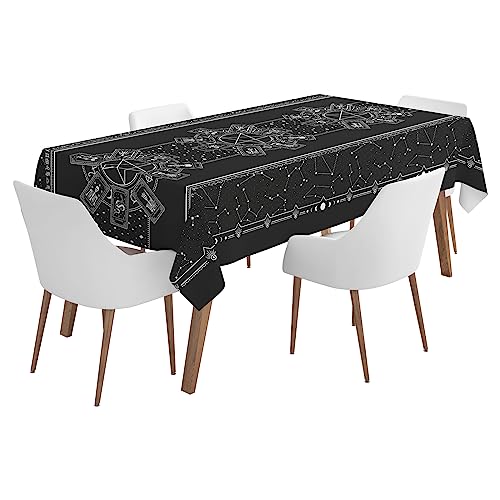 OH YEAH Faltbare Tischdecke, wasserdicht, für Halloween, esoterisch, 1,20 x 1,80 m, gefaltete Tischdecke, Halloween-Dekoration, esoterisches Geschirr, einfache Montage OH YEAH Faltbare Tischdecke, wasserdicht, für Halloween, esoterisch, 1,20 x 1,80 m, gefaltete Tischdecke, Halloween-Dekoration, esoterisches Geschirr, einfache Montage von PARTYLOSOPHY