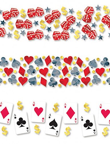 Casino Konfetti 3er-Set Casino Konfetti 3er-Set von PARTYRama