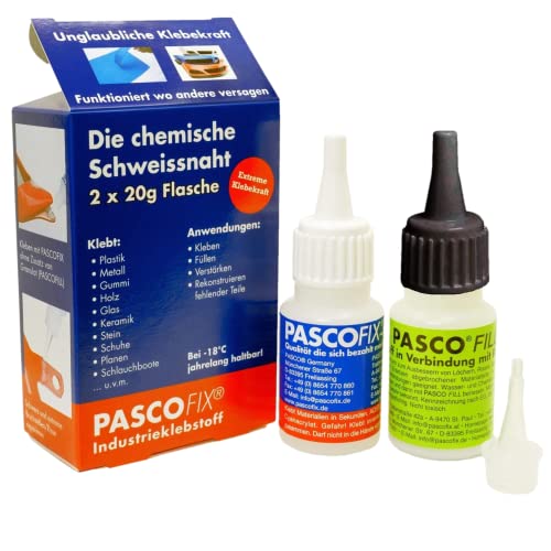 PASCOFIX chemische Schweißnaht Alleskleber extra starker Kleber Schweissnaht Kleber Sekundenkleber extra stark Industriekleber 2K Kleber Kunststoffkleber wasserfest chemische Schweissnaht PASCOFIX chemische Schweißnaht Alleskleber extra starker Kleber Schweissnaht Kleber Sekundenkleber extra stark Industriekleber 2K Kleber Kunststoffkleber wasserfest chemische Schweissnaht von PASCOFIX