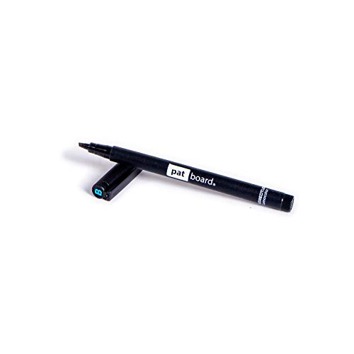 PATBOARD Non-permanent Marker Schwarz 1x (1 – 2.5mm) - Wet Erase Pen - B von PATBOARD
