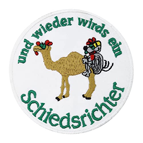 Lustiger Fussball Aufnäher - Kamel Patch Camel Anti Schiedsrichter Bügelbild Bestickt für Trikot - Fussball Geschenk Sport DIY Stoff-Applikation Shirt/Jacke/Tasche - 110x110mm von PATCH KING