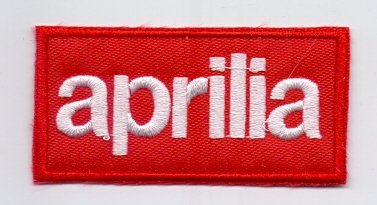 Applikation Aufbügler Patches Stick Emblem Aufnäher Abzeichen "APRILIA" Logos F1, Moto GP & Sponsoren, Logos F1, Moto GP & Sponsors von PATCHMANIA