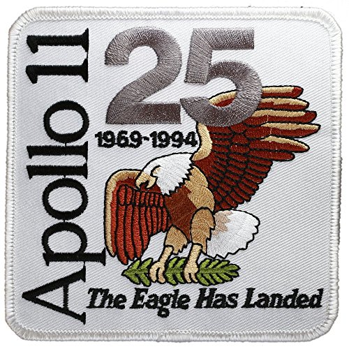 Applikation Aufbügler Patches Stick Emblem Aufnäher Abzeichen "Apollo 11 — 25th Anniversary 8,7cm ,,nasa von PATCHMANIA