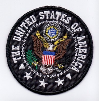 Applikation Aufbügler Patches Stick Emblem Aufnäher Abzeichen "THE UNITED STATES OF AMERICA" Militär Military Militare Armee Army von PATCHMANIA