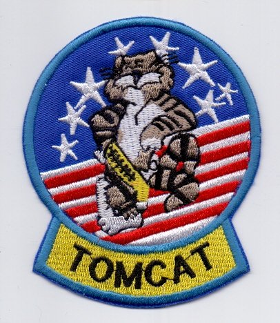 Applikation Aufbügler Patches Stick Emblem Aufnäher Abzeichen "TOMCAT U.S.A" Militär Military Militare Armee Army von PATCHMANIA