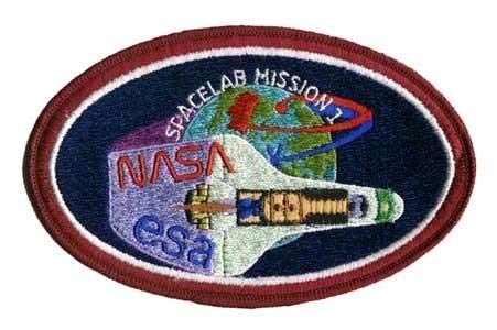 Aufnäher zum Aufbügeln NASA ESA Spacelab 13,7 cm von PATCHMANIA