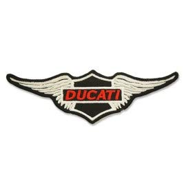 PATCHMANIA Ducati Corse Logo 10,0 cm Aufnäher Bügelbild, Patch Embroidered Patches Iron on von PATCHMANIA