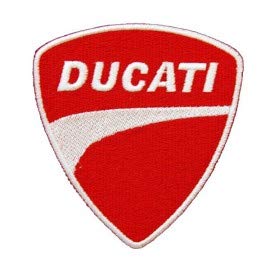 PATCHMANIA Ducati Corse Logo 7,6 cm Aufnäher Bügelbild, Patch Embroidered Patches Iron on von PATCHMANIA