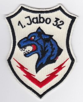PATCHMANIA German Air Force Patch 32 Jabog Tornado 321 SQN Lechfeld Panther 94mm 70mm THERMOADHESIVE gestickte Patches Patch von PATCHMANIA