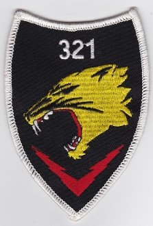 PATCHMANIA German Air Force Patch 32 Jabog Tornado 321 SQN Lechfeld Tiger 1 112mm 76mm THERMOADHESIVE gestickte Patches Patch von PATCHMANIA