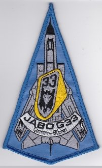 PATCHMANIA German Air Force Patch 33 Jabog Tornado 1 Headquarters 148mm 88mm THERMOADHESIVE gestickte Patches Patch von PATCHMANIA
