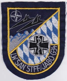 PATCHMANIA German Air Force Patch 34 Jabog F 104 Starfighter A Gp LW SAN 103mm 85mm THERMOADHESIVE gestickte Patches Patch von PATCHMANIA