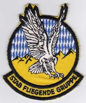 PATCHMANIA German Air Force Patch 61 LTG Lufttransportgeschwader 7 FG Stab 101mm 86mm THERMOADHESIVE gestickte Patches Patch von PATCHMANIA