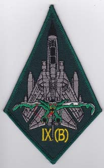 PATCHMANIA RAF Patch a 9 Squadron Royal Air Force Tornado GR 4 IX B Bat a 145mm 90mm THERMOADHESIVE gestickte Patches Patch von PATCHMANIA