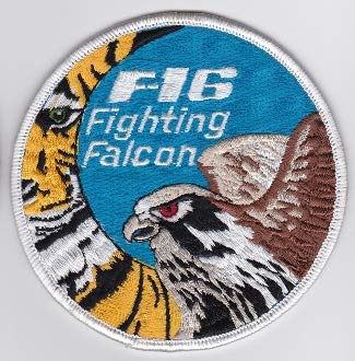 PATCHMANIA RNLAF Patch s Royal Netherlands Air Force 313 Squadron F 16 oba 102mm Applikation Aufbügler Patches Stick Emblem Aufnäher Abzeichen von PATCHMANIA
