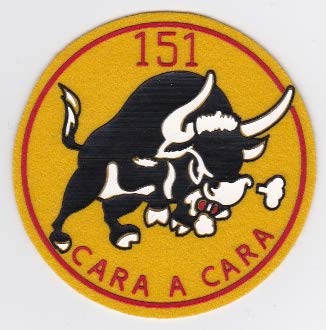 PATCHMANIA Spanish Patch Air Force Ejercito Del Aire 151 Escuadron Hornet 96mm THERMOADHESIVE gestickte Patches Patch von PATCHMANIA