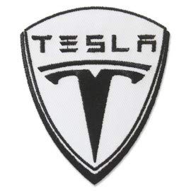 PATCHMANIA Tesla Motors Logo 6,0 cm Aufnäher Bügelbild, Patch Embroidered Patches Iron on von PATCHMANIA