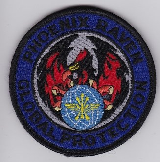 PATCHMANIA USAF Patch Airlift v AMC Phoenix Raven Aircraft Security Force 89mm THERMOADHESIVE gestickte Patches Patch von PATCHMANIA