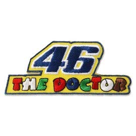 PATCHMANIA Valentino Rossi 46 The Doctor MOTOGP Logo 9,5 cm Aufnäher Bügelbild, Patch Embroidered Patches Iron on von PATCHMANIA