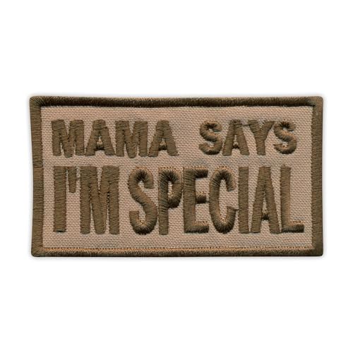 Aufnäher "Mama Says I'm Special", Wüstenversion, zum Aufnähen/Aufnähen, bestickt Aufnäher "Mama Says I'm Special", Wüstenversion, zum Aufnähen/Aufnähen, bestickt von PATCHSIG