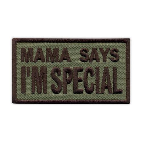 Aufnäher "Mama Says I'm Special", gedämpfte Version, zum Aufnähen/Aufnähen, bestickt Aufnäher "Mama Says I'm Special", gedämpfte Version, zum Aufnähen/Aufnähen, bestickt von PATCHSIG