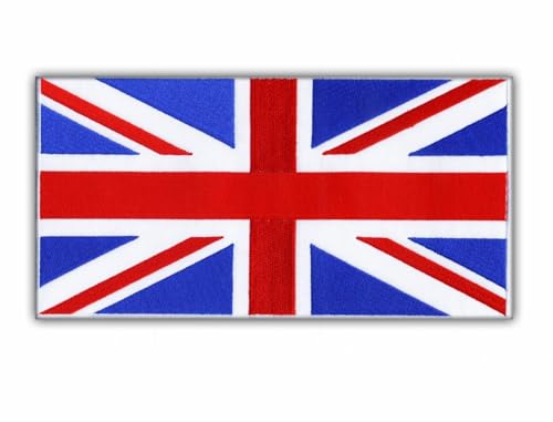 Aufnäher mit Flagge des Vereinigten Königreichs, groß, zum Aufnähen/Aufnähen, bestickt Aufnäher mit Flagge des Vereinigten Königreichs, groß, zum Aufnähen/Aufnähen, bestickt von PATCHSIG