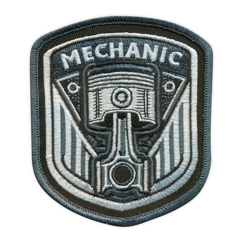 Auto-Mechaniker – Kolben – zum Aufnähen/Aufnähen – besticktes Abzeichen/Patch von PATCHSIG
