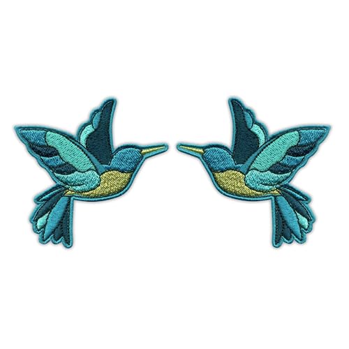 Birds – Kolibri – Set – zum Aufnähen/Aufnähen – besticktes Abzeichen/Patch Birds – Kolibri – Set – zum Aufnähen/Aufnähen – besticktes Abzeichen/Patch von PATCHSIG